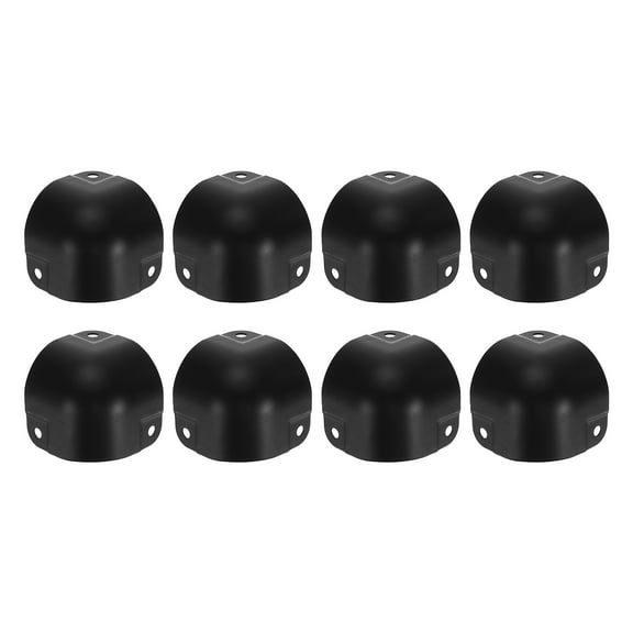 Uxcell 8 Pack Decorative Box Corner Cover, 29mm Metal Edge Guard, Furniture Corner Edges Protector, Black