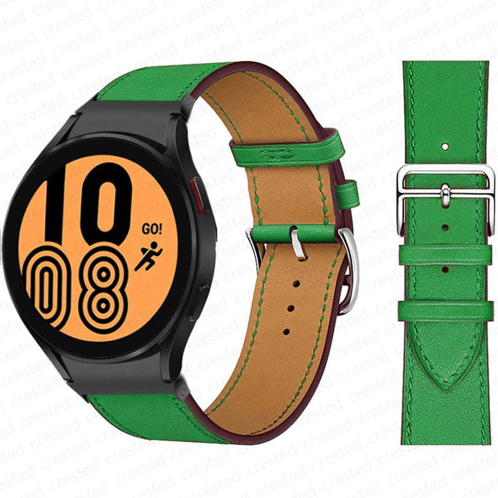No Gaps Leather Band For Samsung Galaxy Watch 4 classic 46mm 42mm 44mm