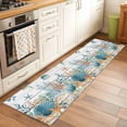 thumbnail image 2 of Runner Rugs 2x6 Ft, Teal Blue Coastal Non Slip Area Rugs for Kitchen Bedroom Entryway, Summer Beach Starfish Shell Coral Nautical Vintage Washable Carpet Runner Rug Floor Mats for Bedroom Home Decor, 2 of 8