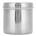 thumbnail image 3 of Stainless Steel Cotton Ball Cup Jar Container Storage Organizer Canister with Lid for Home Hospital Use, 3 of 5