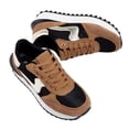 thumbnail image 5 of LUCKY STEP Stylish Retro Platform Sneakers Casual Walking Running Shoes,Brown/Black,Womens, 5 of 6