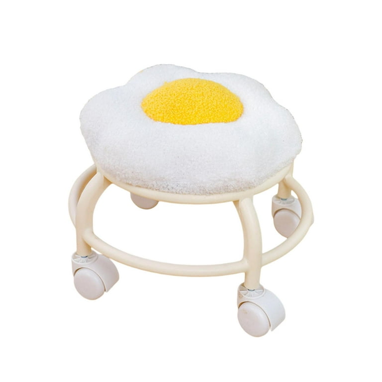 Low Roller Seat Stool Footrest Comfortable 360 Degree Rotating