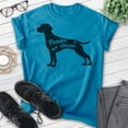 thumbnail image 2 of Pointer Mama T-shirt, Unisex Women's Shirt, German Shorthaired Pointer GSP Owner, Best Dog Mom Gift, Heather Blue, Medium, 2 of 6