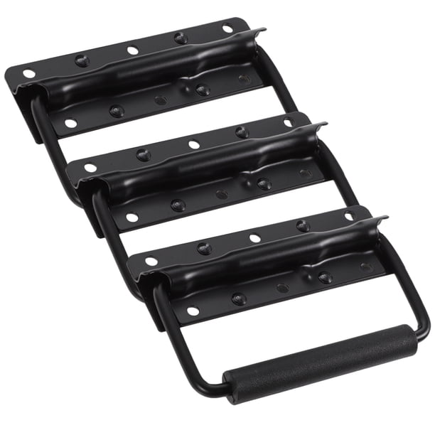 unbranded 3Ud Manijas Para Cajas De Metal Negras Resistentes Con Resorte Para Herramientas Gabinete Y Almacenamiento