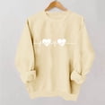 thumbnail image 2 of zbxnLI Womens Spring Sweatshirts Crew Neck Pullover Top Valentine's Day Tops Long Sleeve Sweatshirt Fashion Outfits, 2 of 6