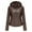Coffee jacket for women, variant on Usmixi 2023 Winter Womens Leather Coat Women's Removable Hooded Faux Leather Jacket Stand Neck Zip up Trendy Moto Biker Coat Long Sleeve Black Slim Hoodies Outwear with Pocket Up to 65% off