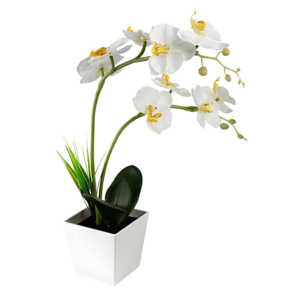 HOMEMAXS 9 LED Orchid Lights Battery Operated Artificial Potted