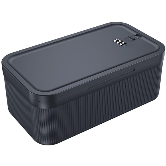 Caja de almacenamiento YSky, combinación con cierre, 23 x 13 x 9 cm, color azul marino
