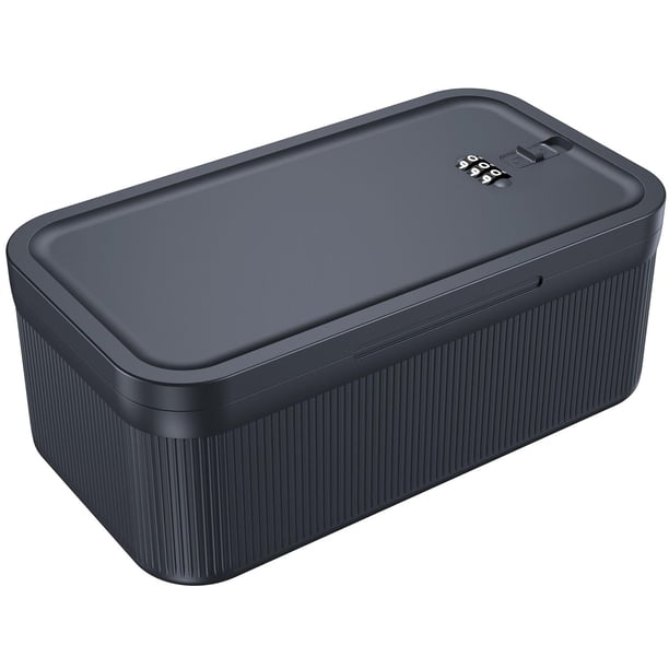 Caja de almacenamiento YSky, combinación con cierre, 23 x 13 x 9 cm, color azul marino
