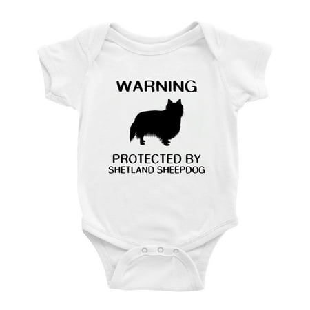 

Warning: Protected by A Shetland Sheepdog Dog Funny Baby Rompers Infant Clothes (White 18-24 Months)