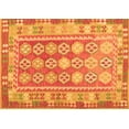 thumbnail image 1 of Ahgly Company Indoor Rectangle Oriental Orange Traditional Area Rugs, 5' x 7', 1 of 1
