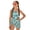 Lily, variant on Jiueut Daisy Print Girls Bathing Suit for Summer Party One Piece Swimsuits with Mesh Cover Up Pool Cut Out Beach Outfits