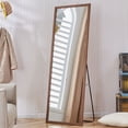 thumbnail image 6 of LBRO2M 65 "* 22.8" Full Length Mirror Arched Standing Floor Mirror Full Body Mirror, Brown, 6 of 6