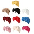 thumbnail image 4 of Goriertaly Musulman Bonnet Solide Chapeau Rester Modeste et Élégant avec Accessoire à la Mode Accessoires Tête Cap Wrap Rouge Vif, 4 of 6