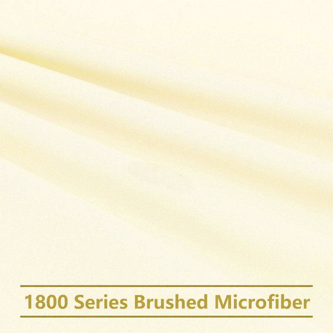Unique Bargains 2-Pack 1800D Microfiber Solid Pillowcases Beige King