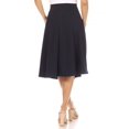thumbnail image 4 of Women's Elegant High Waist A-Line Midi Skirt with Bow Tie Detail, 4 of 7