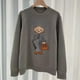 thumbnail image 2 of Nuevo jersey de otoño/invierno Ralph para mujer, suéter de cuello redondo con bordado de oso, elegante, informal, de punto suelto, chaqueta de suéter para mujer Lauren, 2 of 4