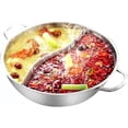 thumbnail image 1 of Fondue Chinoise avec Séparateur, Pot Innovant à Double Face pour des Expériences de Cuisson Polyvalentes, Distribution Uniforme de la Chaleur et Grand Application sur les Cuisinières, 1 of 2
