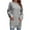 Gray, variant on Fesfesfes Women Sweater Fall Winter Solid Color Button Crew Neck Sweater Long Sleeve Pocket Dress Plus Size $10
