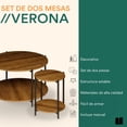 thumbnail image 2 of Mubson Set de Mesas de Centro Verona, 2 of 5