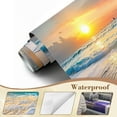 thumbnail image 4 of Wallpaper Beach Sea Nature Landscape Waves Sunset Sky Ocean Photorealistic Peel and Stick Wall Murals 100"H x 144"W Removable PVC Wall Paper Self-Adhesive Wall Decor for Bedroom Living Room, 4 of 7