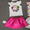 White/Pink, variant on My Little Pony Girls Short sleeve Tutu Dresses 2pieces Summer Outfit Set Pink Sizes 2-9