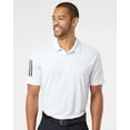 thumbnail image 1 of Floating 3-Stripes Polo, 3XL, WhiteBlack, 1 of 1
