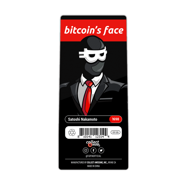FiGPiN Newsweek Satoshi Nakamoto - Bitcoin - Classic Enamel FiGPiN Newsweek Satoshi Nakamoto - Bitcoin - Classic Enamel