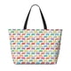 thumbnail image 2 of Fotbe Colorful Bus Bolsa de Viaje para Playa - Resistente al Agua, Bolsa Tote de Gran Capacidad y Ligera con 7 Bolsillos para Mujeres y Hombres, 2 of 7
