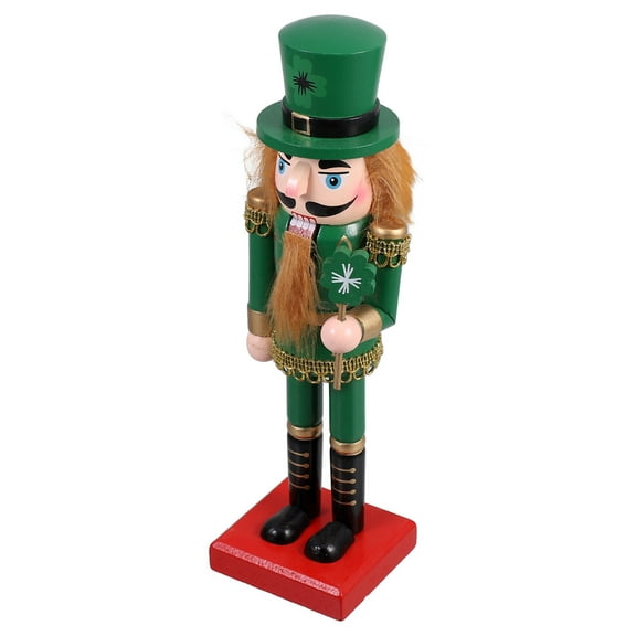 MERRYHAPY Green Wooden Nutcracker Decor Decorative Design for Desktop Or Shelf