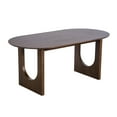 thumbnail image 5 of MAYEERTY 31x16 Modern Oval Extendable Dining Table with metal leg,Brown, 5 of 9