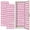 Color 4, variant on Geometric 2 Pcs School Locker Magnetic Wallpaper 12" x 36" Pink White Zigzag Brushstroke Reusable Removable Locker Accessories Back to School Supplies