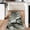 Dark Green, variant on 2'x6' Runner Rug – Soft Modern Abstract Boho Washable Low-Pile Carpet, Non-Slip for Entryway, Bedroom, Office & Dining Table Gray