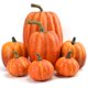 thumbnail image 1 of Yuarrent 7 piezas de decoración de calabaza artificial para Halloween, diseño de decoración de , fotografía, fiesta, comedor, cocina Kits de decoración para fiestas Amarillo, 1 of 6