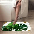 thumbnail image 4 of 1pc Monstera Leaves Pattern Absorbent Non-Slip Bathroom Thickened Flannel Rug Decor,Soft,Quick Drying,Suitable For Indoor/outdoor Use,Bathrooms,Bedrooms,Kitchens,Terrace,Laundry Rooms,16"x24", 4 of 9