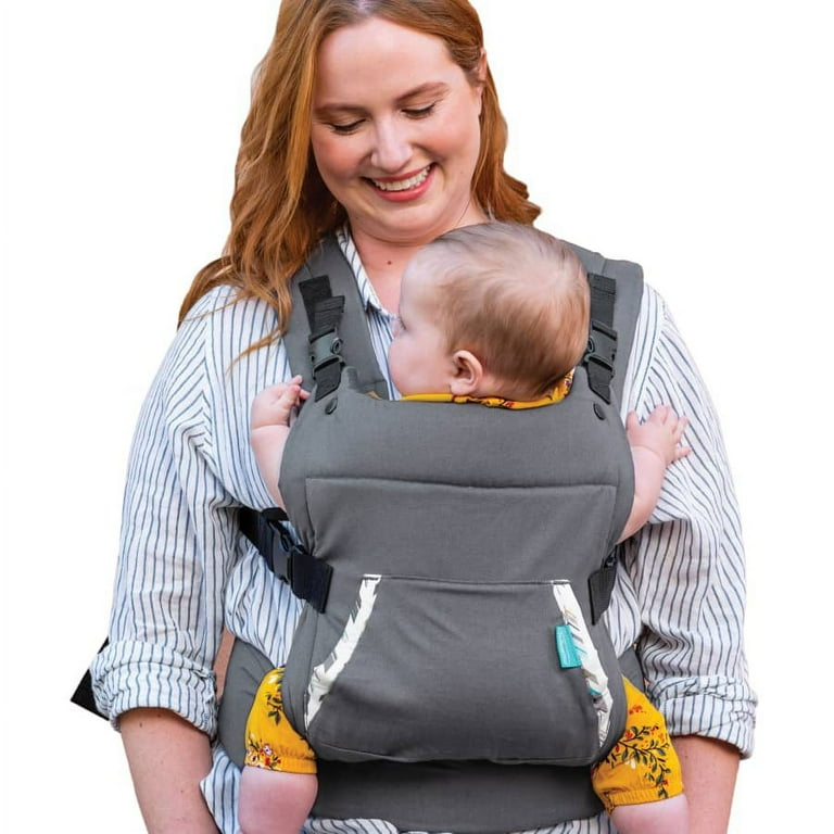 Infantino Cuddle-up Ergonomic Hoodie Baby Carrier, 2-Position, 12-40lb,  Gray Fox