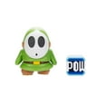 thumbnail image 4 of Super Mario 4 Inch Figure - Green Shy Guy with Pow Block, 4 of 6