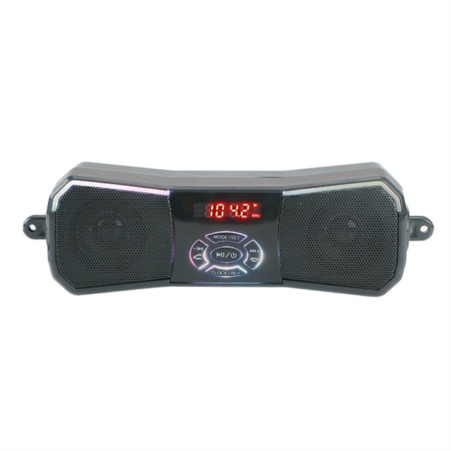 Off-Road Motorcycle Speakers 12V Wireless Stereo Audio System Handlebar Mount MP3 AUX-in USB FM No Charging Functio