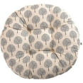 thumbnail image 1 of Coussin de Chaise, Rond, Coussin de Siège, Imprimé Floral, Imprimé Animal, Coussin de Siège pour Extérieur, Jardin, Balcon, 40 cm, Coton et Lin, 1 of 5