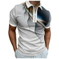 thumbnail image 5 of BOBOGOJP Polo pour Homme à Évacuation de l'Humidité, Polo de Performance à Séchage Rapide à Manches Courtes, Polo Décontracté pour Homme (Orange, TTG), 5 of 5