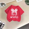 thumbnail image 1 of CHAOLEI T-Shirt Graphique Mignon pour Filles, Col Rond, Manches Courtes, Été, Décontracté, Rose Vif, 7-8 Ans, 1 of 3