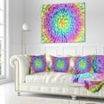 thumbnail image 3 of Designart View of Colorful Geometric Shapes - Abstract Throw Pillow - 18x18, 3 of 5