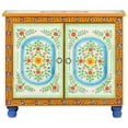 thumbnail image 2 of vidaXL Hand Painted Sideboard 70x35x60 cm Solid Mango Wood, 2 of 5