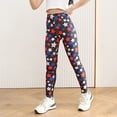thumbnail image 4 of WAYUTE Girls Stretch Printed Leggings Milk Silk Soft Pants Thin Long Tights with Leopard Star Pattern Casual School Wear, 4 of 7