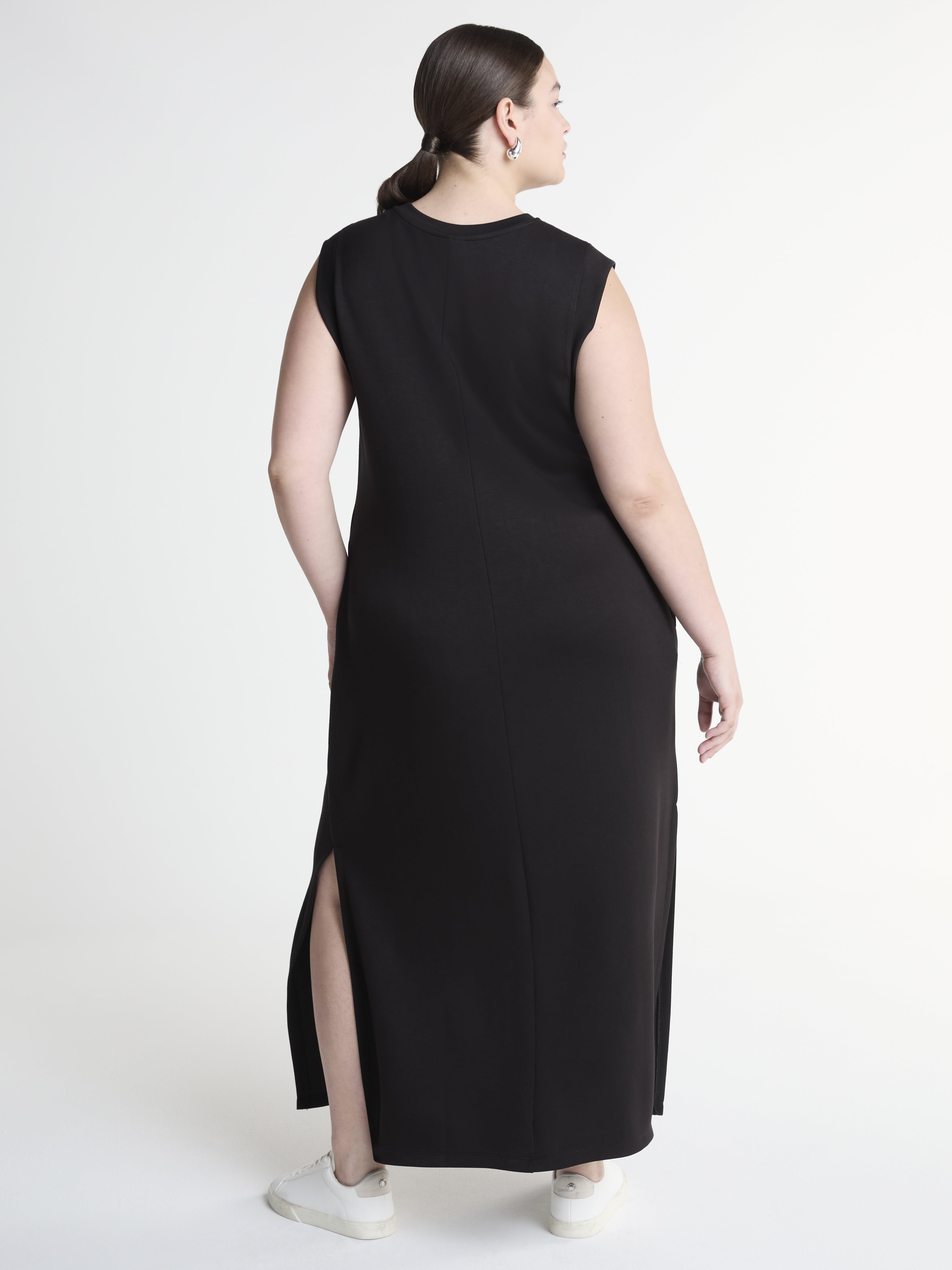 Scoop Women's and Women's Plus Scubaknit Sleeveless Maxi Dress, Sizes XS-4X