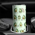 thumbnail image 4 of Avocado Tumbler with Lids and Straws Avocado Gifts for Fitness Lovers Women Avocado Stuff with Exercise Soccer Insulated Tumblers Avocado Water Bottles, 4 of 4