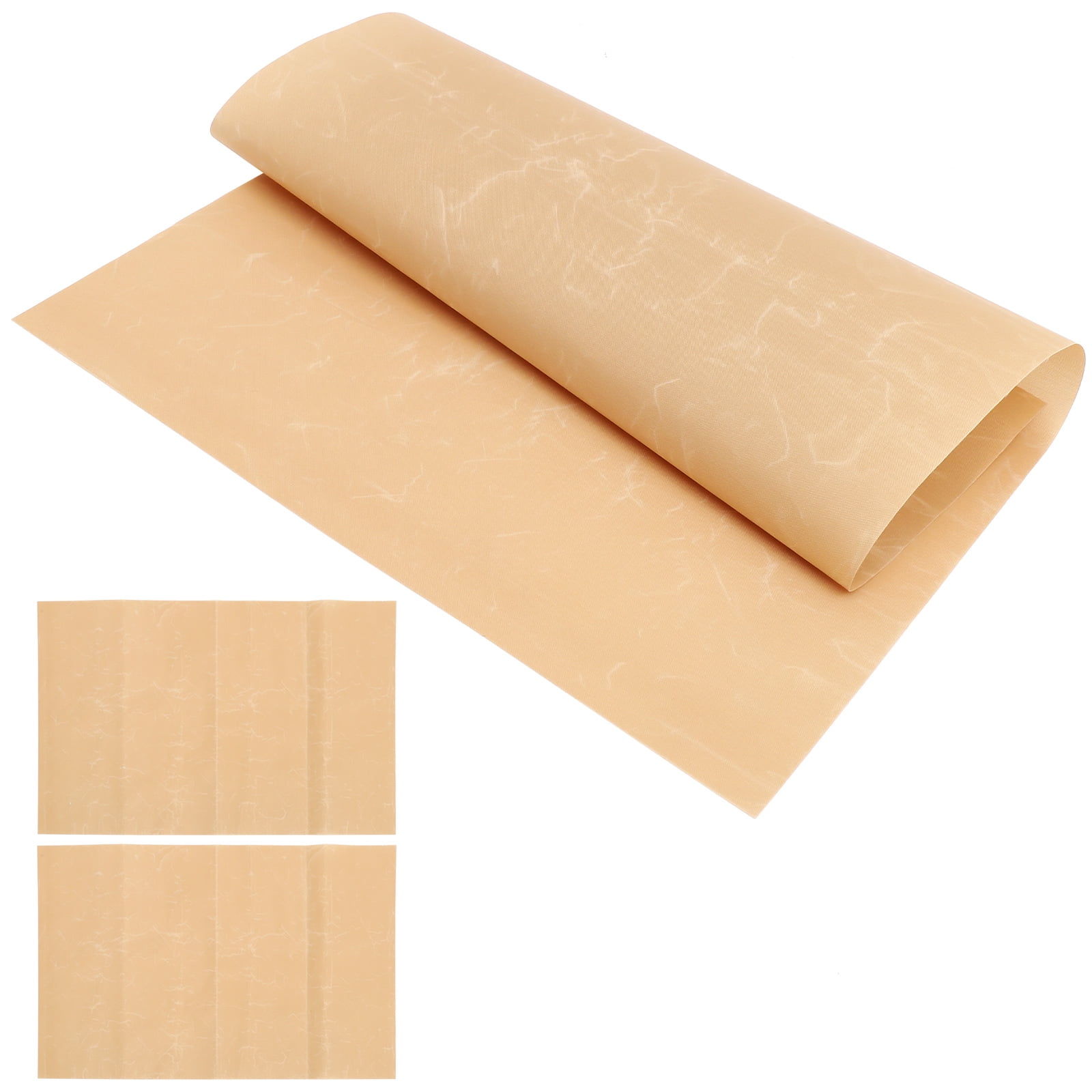 FOMIYES 3-Pack Reusable Brown Oven Bottom Liners for Bakeware, Non-Stick Baking Tray Mats Protecting Oven