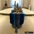 thumbnail image 2 of The HomeCentric Decorative Teal Blue Table Runner 4 Seater Table Runner (14 x 48 inch) Ombre, Crushed Velvet & Tassles Table Runner, Velvet fabric Table Linen, Ombre Modern - Ombre Teal Love, 2 of 10