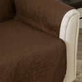 thumbnail image 3 of Machine Washable Couch Cover Reversible Quilted Furniture Protector Slipcover, Recliner, Chocolate / Taupe, 3 of 7