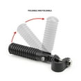 thumbnail image 4 of BIBABLYKE 1 Pair Motorcycle Foot Pegs Aluminum Foot Pegs for 1''-1.2" Crash Bar U Clamp Foldable Footpegs Universal Footrest Mount, 4 of 7